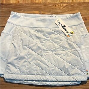 Smartwool NWT Smartloft Sky Blue Quilted Skirt Medium